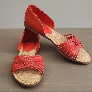 Fergie Red Strappy Sandals